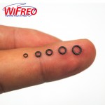 [ 30PCS] Flat Round Matt Black O Ring Carp Fishing Rig Terminal End Tackle Accessory 2mm 2.5mm 3.1mm Tippet Rig Ring