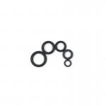 [ 30PCS] Flat Round Matt Black O Ring Carp Fishing Rig Terminal End Tackle Accessory 2mm 2.5mm 3.1mm Tippet Rig Ring