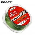  DAGEZI 8 strand 300m/330YDS With Gift  Super Strong  10-80LB brand fishing lines 100% PE Braided Fishing Line smooth line