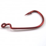  Fishing Hooks 20pcs Barbed Crank Sharp Pesca for Soft Bait Tackle High-carbon Steel Red Fishing Hooks EA14