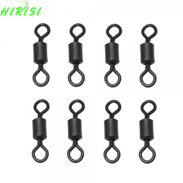  Fishing rolling swivels Carp fishing tackle long body rolling swivel 4#  fishing terminal tackle