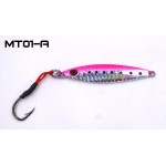  MC&LURE 30G Fishing Jigging Spoon Lure 3D Eyes Artificial Bait  Metal Jig Lure Jigbait spoon Single hook  jigging Fishing Lures