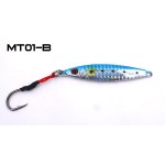  MC&LURE 30G Fishing Jigging Spoon Lure 3D Eyes Artificial Bait  Metal Jig Lure Jigbait spoon Single hook  jigging Fishing Lures