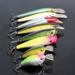  Sougayilang Crankbait Fishing 8pcs/Set Hard Metal Fishing Wobbler 3d Eyes Crank Minnow Artificial Bait