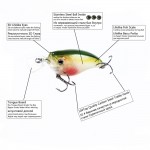  Sougayilang Crankbait Fishing 8pcs/Set Hard Metal Fishing Wobbler 3d Eyes Crank Minnow Artificial Bait