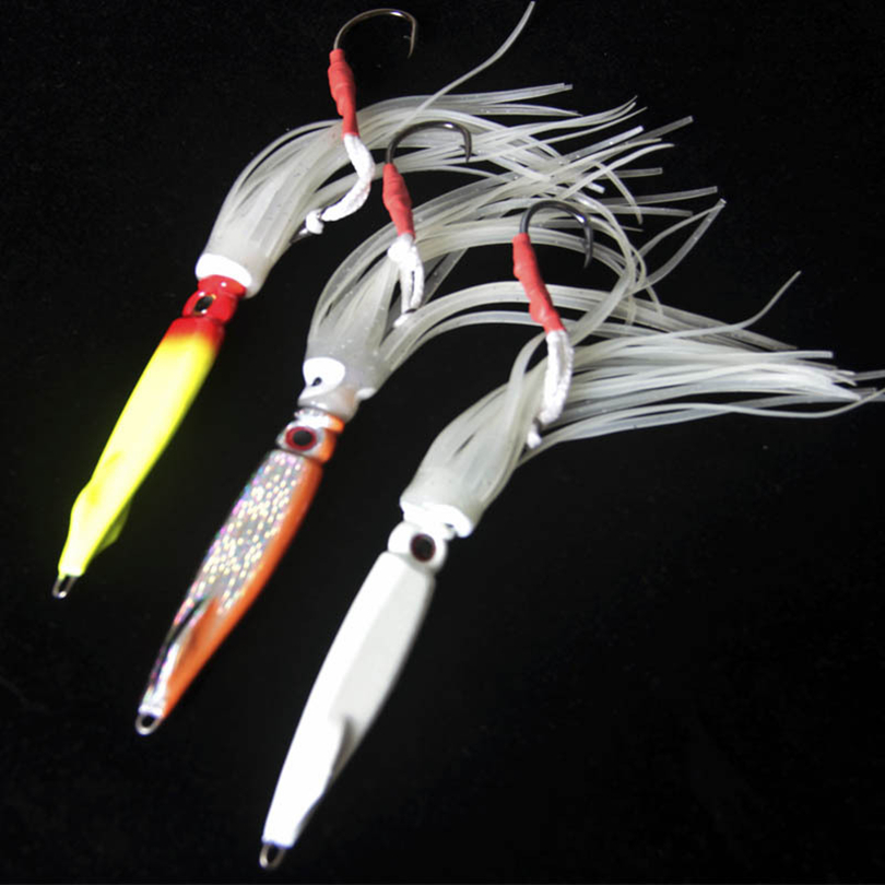 Squid Jig Baits 17 cm/55 g Metal Jigging Lures Night Fishing Lures