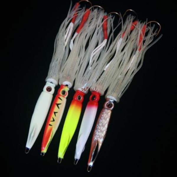  Squid Jig Baits 17 cm/55 g Metal Jigging Lures Night Fishing Lures