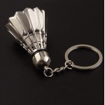 1 PC 109*39mm High Quality Alloy Large Creative 3D Badminton Keychains Shuttlecock Key Rings Sports Key Chains Girl Friend Gift