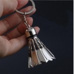 1 PC 109*39mm High Quality Alloy Large Creative 3D Badminton Keychains Shuttlecock Key Rings Sports Key Chains Girl Friend Gift