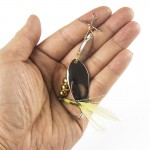 1 PCS Metal Spinner Fishing Bait Spoon 7g-20g Fishing lure Silver/Gold Color Retail Box Catfish Bass Lures 360 Rotation YE-19