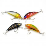 1 Pack 8Pcs 3.6g 5cm Carp Artificial Bait Fishing Lures Wobbler Fish Minnow Bass Lure Crankbait Trout Tackle Hook