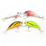 1 Pack 8Pcs 3.6g 5cm Carp Artificial Bait Fishing Lures Wobbler Fish Minnow Bass Lure Crankbait Trout Tackle Hook