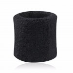 1 Pair 6 Colors Outdoor Sports Sweat Wristbands Cotton Fiber Soft Sports Support Brace for Tennis Squash Badminton Gym