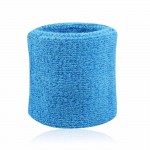 1 Pair 6 Colors Outdoor Sports Sweat Wristbands Cotton Fiber Soft Sports Support Brace for Tennis Squash Badminton Gym