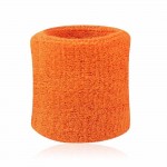 1 Pair 6 Colors Outdoor Sports Sweat Wristbands Cotton Fiber Soft Sports Support Brace for Tennis Squash Badminton Gym