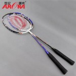 1 Pcs Carbon Training Badminton Racket Voltric Nanoray 24LBS with Racket Bag Adult Child Training Ultralight Shuttlecock Racket