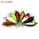 1 Piece 8 Colors Artificial Fishing Lure Fake Bait with Hooks 3D Fish Eye High Fishing Lures for Sea Fishing