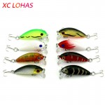 1 Piece 8 Colors Artificial Fishing Lure Fake Bait with Hooks 3D Fish Eye High Fishing Lures for Sea Fishing