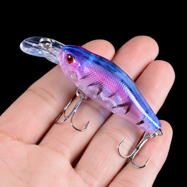 1 pcs High Quality  Minnow Fishing Lure 10 Color Fishing Bait 7CM-8.5g Carp Fishing hooks Lead Hard Lure  Fishing Tackle