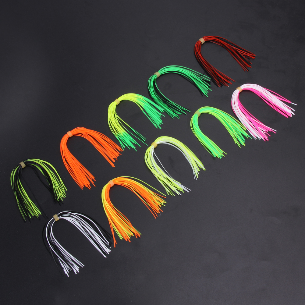 YETYE 8 Bundles Silicone Skirts For Jigs - 50 Strands Each, 130mm, DIY Fly Tying & Lure Making Accessories - View #4
