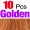 10Pcs Golden1 -$0.58