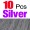 10Pcs Silver7 -$0.58