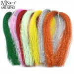 10 Packs Crystal Holographic Flashabou Krystal Flash Tinsel Fly Tying Materials Twisted Strands Tinsel Wing Tail Craft 7 Colors 