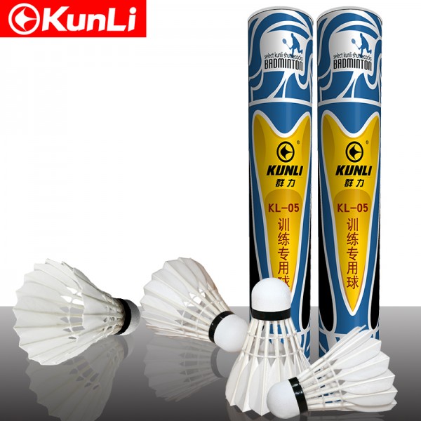 100% Original KUNLI-05 shuttlecock  Class A straight duck feather badminton shuttlecock badminton shuttlecock  for practice