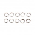 100 Pcs/pack Stainless Steel Split Rings for Blank Lures Crank bait Hard Bait carp Fishing Tools Double Loop 4mm 5mm 7mm