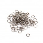 100 Pcs/pack Stainless Steel Split Rings for Blank Lures Crank bait Hard Bait carp Fishing Tools Double Loop 4mm 5mm 7mm