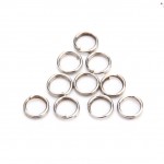 100 Pcs/pack Stainless Steel Split Rings for Blank Lures Crank bait Hard Bait carp Fishing Tools Double Loop 4mm 5mm 7mm