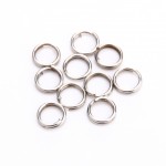 100 Pcs/pack Stainless Steel Split Rings for Blank Lures Crank bait Hard Bait carp Fishing Tools Double Loop 4mm 5mm 7mm