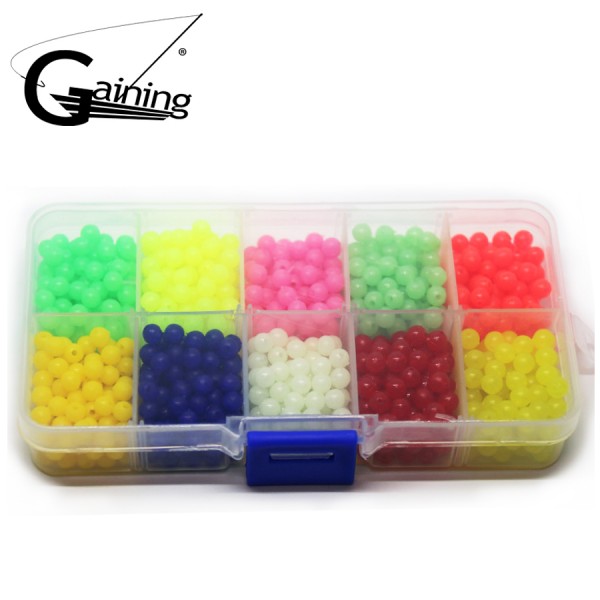 1000pcs/set Carp Fishing Lures Fishing Beads 5mm Plastic Floating Fishing Beads Luminous Carp Fishing Accessories