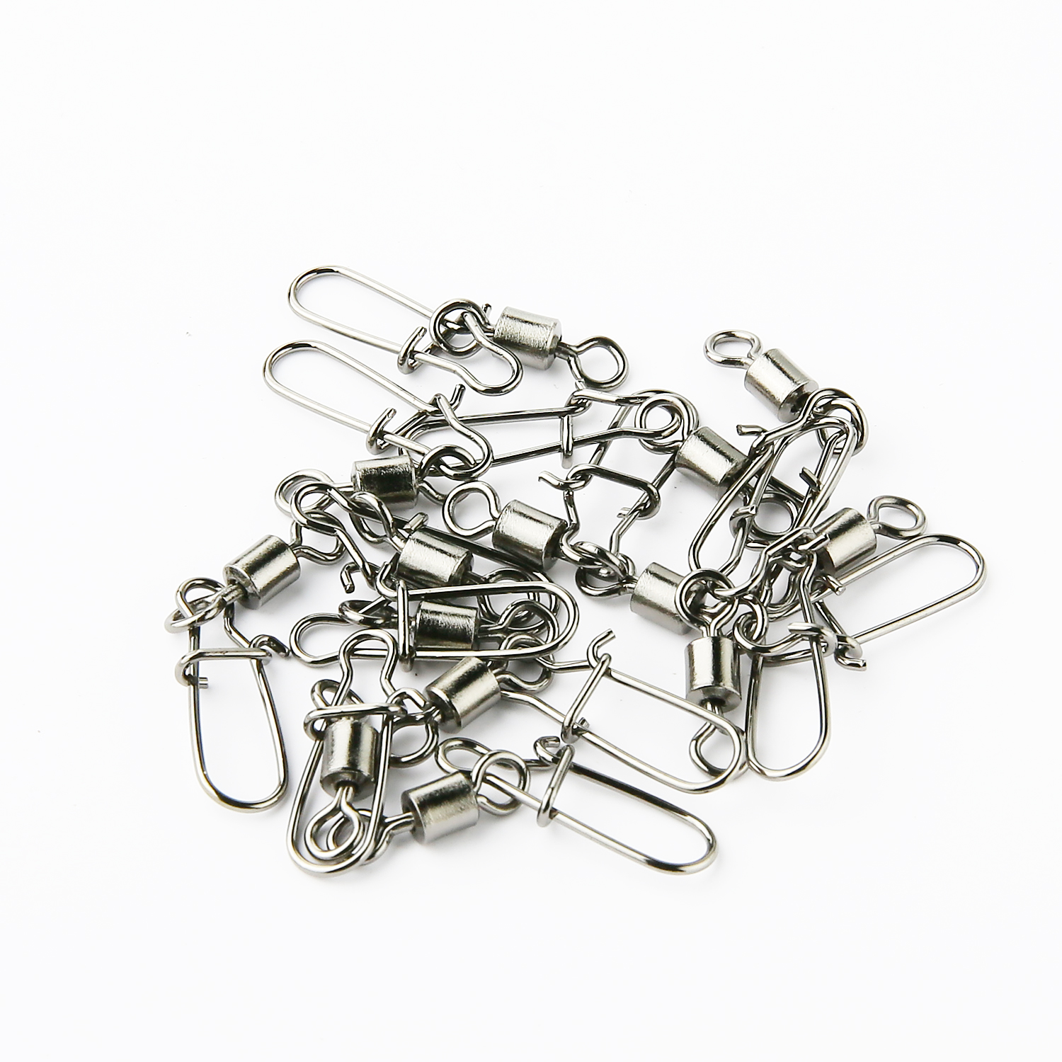 100PCS 2 3 4 6 8 10 Fishing Connector Pin Bearing Rolling Swivel