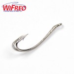 [100PCS] Double Fly Hook Silver Color Salmon Silver Doctor Hooks Size #6 #8  #10  #12  #14 [YG530BS]