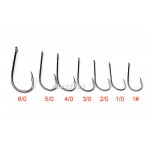 100pc fishhook 92247-4#-6/0# High-carbon steel BAITHOLDER HOOK black color Jig Big Hook Corrosion Fishing Hooks