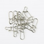 100pcs 48/41/35/24/12/9mm Fishing Connector Stainless Steel Rolling Barrel Swivel & Safety Snap Solid Rings Tackle Accessories