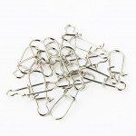 100pcs 48/41/35/24/12/9mm Fishing Connector Stainless Steel Rolling Barrel Swivel & Safety Snap Solid Rings Tackle Accessories