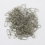 100pcs 48/41/35/24/12/9mm Fishing Connector Stainless Steel Rolling Barrel Swivel & Safety Snap Solid Rings Tackle Accessories