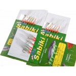 10Packs(10bags) #10~#20 Freshwater Saltwater Sabiki Fish Skin Baits Rigs bleeding Fishing Lures Catching