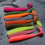 10Pcs 7cm 2g Mixed Colors Artificial Maggot Worm Fishing Lure Soft Bait Freshwater Lure Fishing Accessories Dropshipping