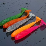 10Pcs 7cm 2g Mixed Colors Artificial Maggot Worm Fishing Lure Soft Bait Freshwater Lure Fishing Accessories Dropshipping