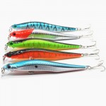 12cm 12g Bent Minnow Fishing Lure Artificial Baits 3D Fish Eye Minow Lures Fake Bait High Imitation Swimbait Crankbait FA208