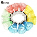 12pcs Portable Colorful Badminton Balls Shuttlecocks Sport Products Training Train Supplies High Quality