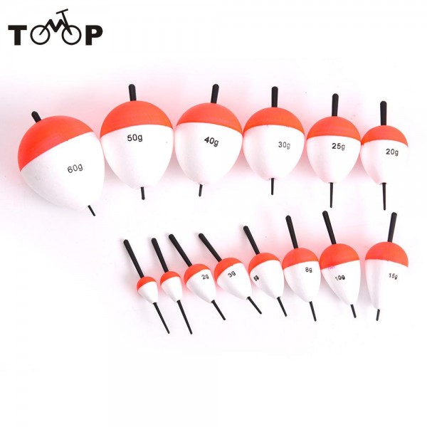 14piece/Set  EPS Fishing Floats Set 2g-60g High Quality Sea Fish Float with Sticks Pesca Fishing Tackle Accessory