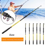 1.8/2.1/2.4/2.7/3/3.6M Portable Super Hard Casting Fishing Pole Outdoor Travel High Durability Fishing Fishing Rod Pole