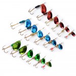 1PC 3 Color Size0-Size5 Fishing Hard Lure Bait Leurre Peche Mepps Spoon Fishing Tackle Vissen Pesca Acesorios