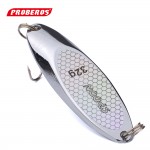 1PC Top Metal Spoon Lure 3g-40g Metal Bass Baits Silver Spoon Fishing Lure 8#-2# Hook Metal Lure Fishing Tackle