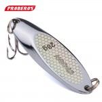 1PC Top Metal Spoon Lure 3g-40g Metal Bass Baits Silver Spoon Fishing Lure 8#-2# Hook Metal Lure Fishing Tackle