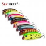 1PCS 3D Eyes Lifelike Fishing Lure 5.5cm 11g 8# Hooks Pesca Fish Popper Lures Wobbler Isca Artificial Hard Bait Swimbait